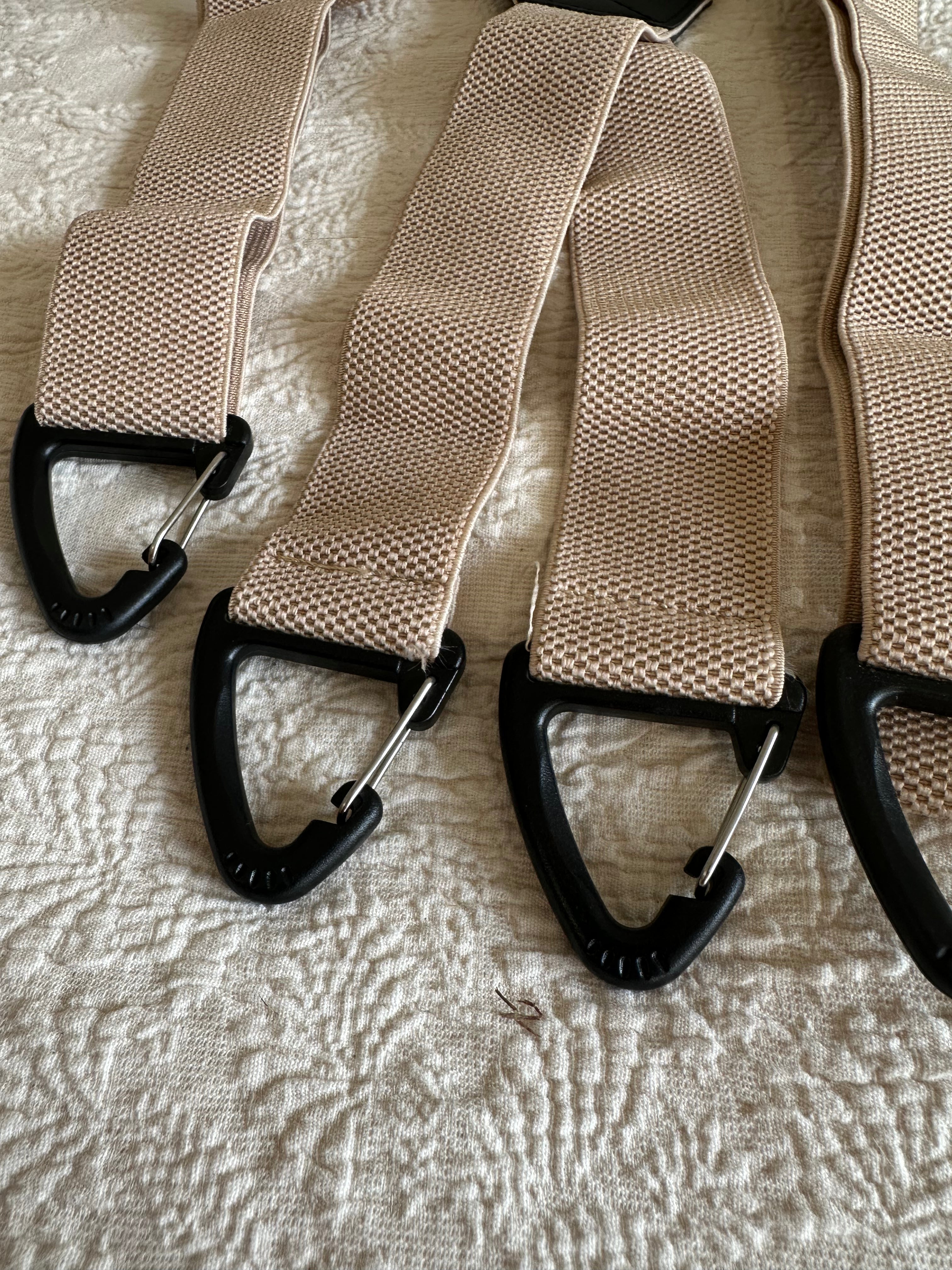 Workwear - X Back Beige Suspenders