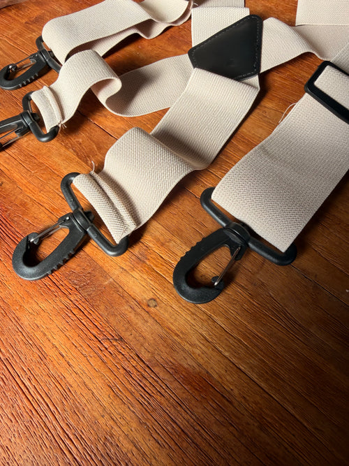 Extra Wide Band X Back Suspenders - Heavy Duty