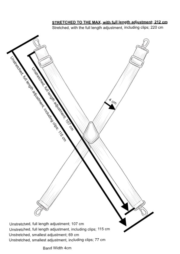 Workwear - X Back Beige Suspenders